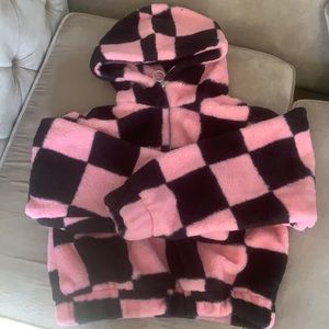 Cropped Fluffy Hoodie